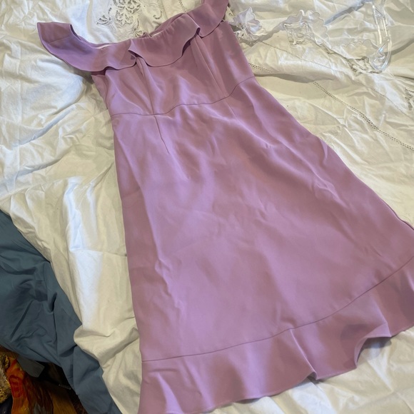 JULIE BROWN OFF THE SHOULDER DRESS - Picture 4 of 9